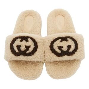 Gucci  Wool Slide Shoes